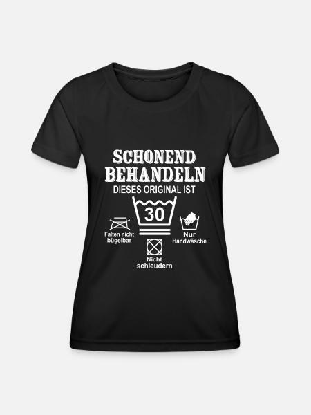 Schonend Behandeln 30 Geburtstag 30 Jahre Geschenk - Frauen Funktions-T-Shirt - Schwarz