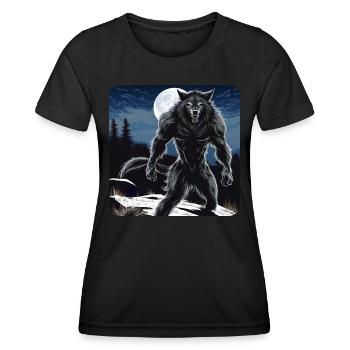 Scary Werewolf - Women's Functional T-Shirt - black - Front - AI Model Female 172 light (172cm)