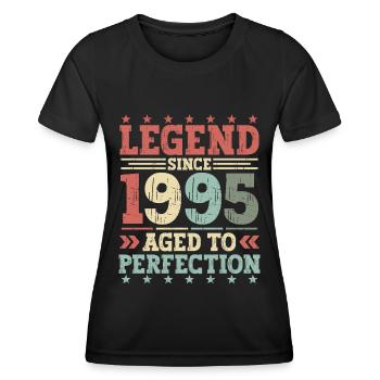 Legend 1995 Vintage Cadeau d’anniversaire - T-shirt sport Femme - noir - Devant - AI Model Female 172 light (172cm)
