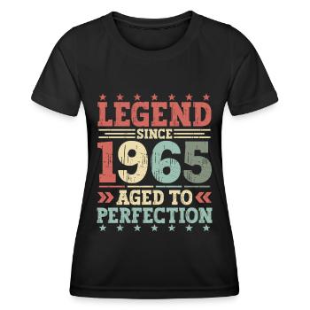Légende 1965 Vintage Cadeau d’anniversaire - T-shirt sport Femme - noir - Devant - AI Model Female 172 light (172cm)
