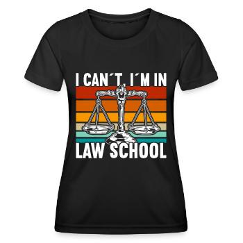 Law School Law Student Lawyer Attorney - Women's Functional T-Shirt - black - Front - AI Model Female 172 light (172cm)
