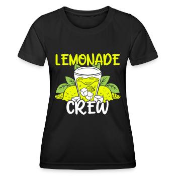 Limonaden-Stand - Frauen Funktions-T-Shirt - Schwarz - Vorne - AI Model Female 172 light (172cm)
