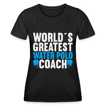 Water-polo Waterpolo - T-shirt sport Femme - noir - Devant - AI Model Female 172 light (172cm)