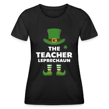 Le lutin enseignant - T-shirt sport Femme - noir - Devant - AI Model Female 172 light (172cm)