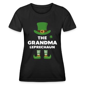 La grand-mère Leprechaun - T-shirt sport Femme - noir - Devant - AI Model Female 172 light (172cm)