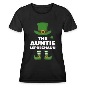 La tante Leprechaun - T-shirt sport Femme - noir - Devant - AI Model Female 172 light (172cm)