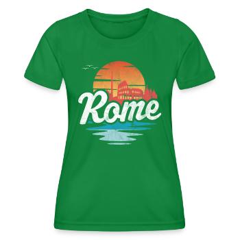 Rome - Women's Functional T-Shirt - kelly green - Front - AI Model Female 172 dark (172cm)