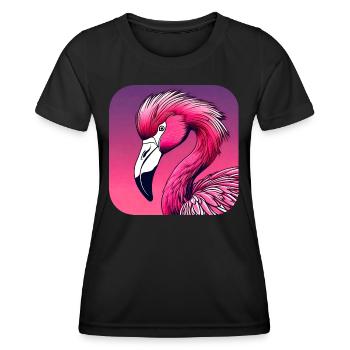 Pink Flamingo - Women's Functional T-Shirt - black - Front - AI Model Female 172 light (172cm)