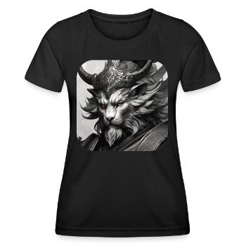 Lion Demon - Women's Functional T-Shirt - black - Front - AI Model Female 172 light (172cm)