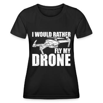 Drone Drones - Women's Functional T-Shirt - black - Front - AI Model Female 172 light (172cm)