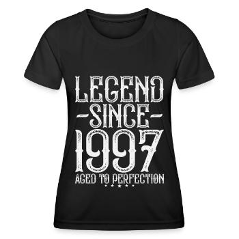 Legende 1997 Jahrgang Vintage Geburtstag Geschenk - Frauen Funktions-T-Shirt - Schwarz - Vorne - AI Model Female 172 light (172cm)