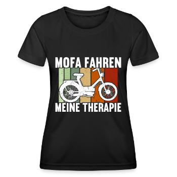 Mofa Moped Rollerfahrer Roller - Frauen Funktions-T-Shirt - Schwarz - Vorne - AI Model Female 172 light (172cm)