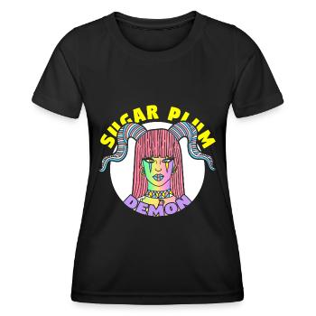 FILLE SUGAR PLUM DEMON - T-shirt sport Femme - noir - Devant - AI Model Female 172 light (172cm)