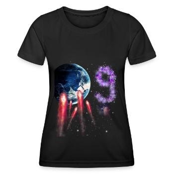9th Birthday - Women's Functional T-Shirt - black - Front - AI Model Female 172 light (172cm)