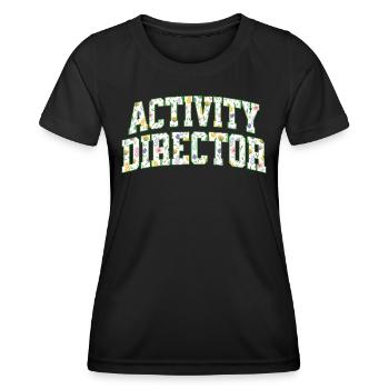 Assistant Équipe Directeur d'Activités - T-shirt sport Femme - noir - Devant - AI Model Female 172 light (172cm)