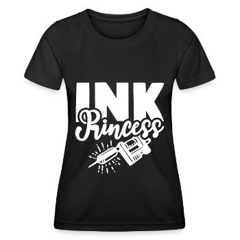 Ink Princess Inked Tattoo - Women's Functional T-Shirt - black - Front - AI Model Female 172 light (172cm)