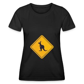 Australia kangaroo down under - Women's Functional T-Shirt - black - Front - AI Model Female 172 light (172cm)
