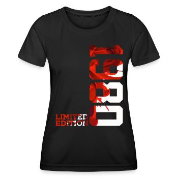 46TH BIRTHDAY 46 YEARS LIMITED EDITION 1980 - Women's Functional T-Shirt - black - Front - AI Model Female 172 light (172cm)