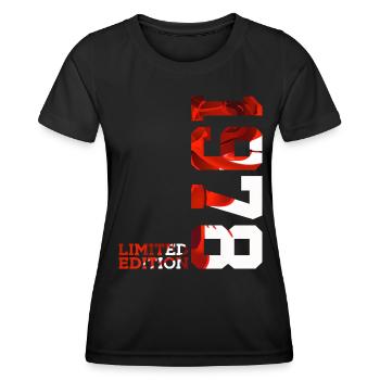 48TH BIRTHDAY 48 YEARS LIMITED EDITION 1978 - Women's Functional T-Shirt - black - Front - AI Model Female 172 light (172cm)