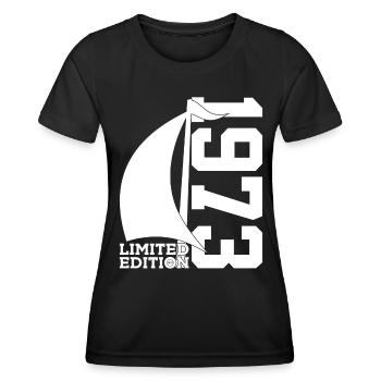 VOILIER 1973 VOILIER 53E ANNIVERSAIRE MARIN - T-shirt sport Femme - noir - Devant - AI Model Female 172 light (172cm)
