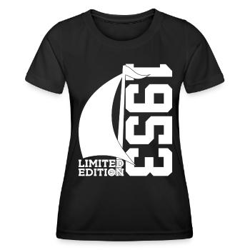 VOILIER 1953 VOILIER 73E ANNIVERSAIRE MARIN - T-shirt sport Femme - noir - Devant - AI Model Female 172 light (172cm)