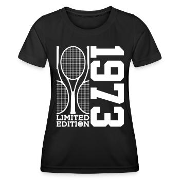 LIMITED EDITION 1973 TENNIS 53RD BIRTHDAY - Women's Functional T-Shirt - black - Front - AI Model Female 172 light (172cm)
