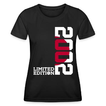 LIMITED EDITION 2002 JAPAN 24. GEBURTSTAG - Frauen Funktions-T-Shirt - Schwarz - Vorne - AI Model Female 172 light (172cm)