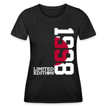 LIMITED EDITION 1998 JAPAN 28. GEBURTSTAG - Frauen Funktions-T-Shirt - Schwarz - Vorne - AI Model Female 172 light (172cm)
