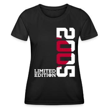 LIMITED EDITION 2005 JAPAN 21. GEBURTSTAG - Frauen Funktions-T-Shirt - Schwarz - Vorne - AI Model Female 172 light (172cm)