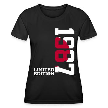 LIMITED EDITION 1987 JAPAN 39. GEBURTSTAG - Frauen Funktions-T-Shirt - Schwarz - Vorne - AI Model Female 172 light (172cm)