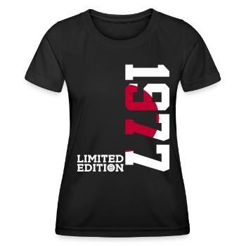LIMITED EDITION 1977 JAPAN 49. GEBURTSTAG - Frauen Funktions-T-Shirt - Schwarz - Vorne - AI Model Female 172 light (172cm)