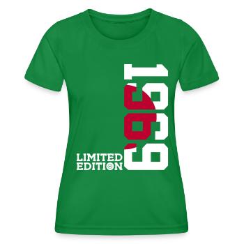 LIMITED EDITION 1969 JAPAN 57TH BIRTHDAY - Women's Functional T-Shirt - kelly green - Front - AI Model Female 172 dark (172cm)