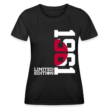 LIMITED EDITION 1961 JAPAN 65. GEBURTSTAG - Frauen Funktions-T-Shirt - Schwarz - Vorne - AI Model Female 172 light (172cm)