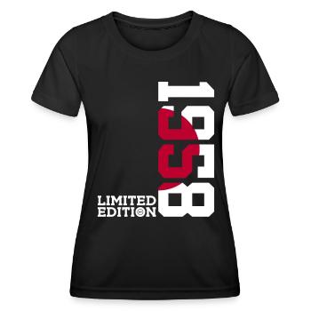 LIMITED EDITION 1958 JAPAN 68. GEBURTSTAG - Frauen Funktions-T-Shirt - Schwarz - Vorne - AI Model Female 172 light (172cm)
