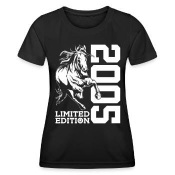 21ST BIRTHDAY HORSE LIMITED EDITION 2005 RIDING - Women's Functional T-Shirt - black - Front - AI Model Female 172 light (172cm)