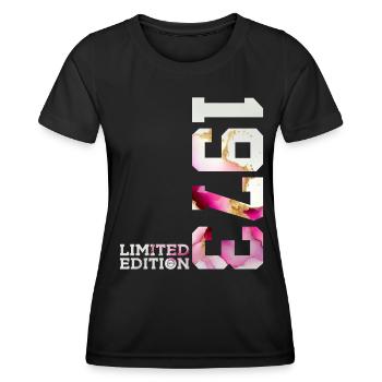 53. GEBURTSTAG 53 JAHRE LIMITED EDITION 1973 - Frauen Funktions-T-Shirt - Schwarz - Vorne - AI Model Female 172 light (172cm)