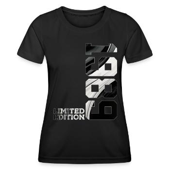 LIMITED EDITION 1989 37TH BIRTHDAY - Women's Functional T-Shirt - black - Front - AI Model Female 172 light (172cm)