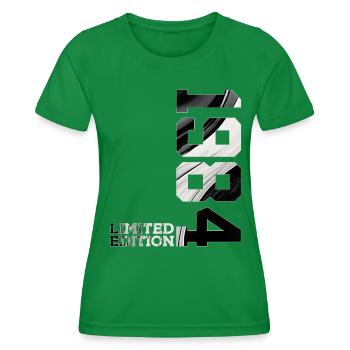 LIMITED EDITION 1984 42ND BIRTHDAY - Women's Functional T-Shirt - kelly green - Front - AI Model Female 172 dark (172cm)