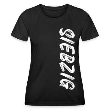 70 / Siebzig / 70. Geburtstag - Frauen Funktions-T-Shirt - Schwarz - Vorne - AI Model Female 172 light (172cm)