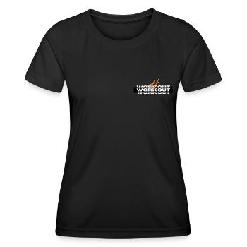 Workout - T-shirt sport Femme - noir - Devant - AI Model Female 172 light (172cm)