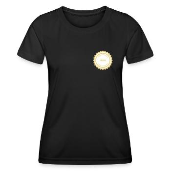 Label of Quality / Mom / Small - T-shirt sport Femme - noir - Devant - AI Model Female 172 light (172cm)