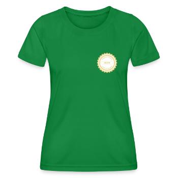 Label of Quality / Mom / Small - T-shirt sport Femme - vert - Devant - AI Model Female 172 dark (172cm)