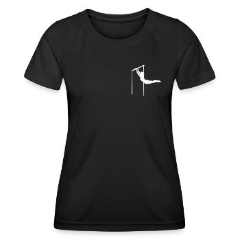 Gymnastique Step Bars Gymnaste Turner - T-shirt sport Femme - noir - Devant - AI Model Female 172 light (172cm)