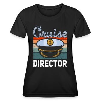 Kreuzfahrt Kreuzfahrtdirektor Cruise Director - Frauen Funktions-T-Shirt - Schwarz - Vorne - AI Model Female 172 light (172cm)