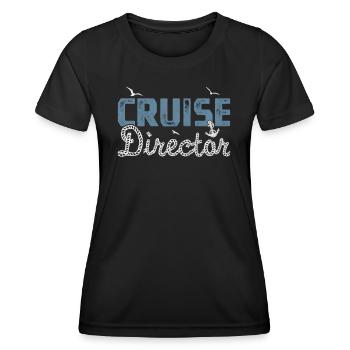 Kreuzfahrt Kreuzfahrtdirektor Cruise Director - Frauen Funktions-T-Shirt - Schwarz - Vorne - AI Model Female 172 light (172cm)