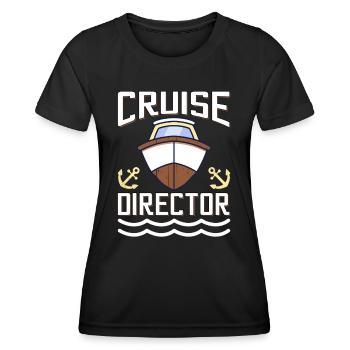 Kreuzfahrt Kreuzfahrtdirektor Cruise Director - Frauen Funktions-T-Shirt - Schwarz - Vorne - AI Model Female 172 light (172cm)