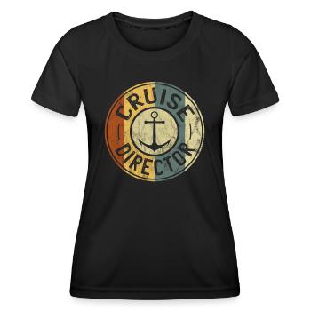 Kreuzfahrt Kreuzfahrtdirektor Cruise Director - Frauen Funktions-T-Shirt - Schwarz - Vorne - AI Model Female 172 light (172cm)