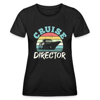 Kreuzfahrt Kreuzfahrtdirektor Cruise Director - Frauen Funktions-T-Shirt - Schwarz - Vorne - AI Model Female 172 light (172cm)