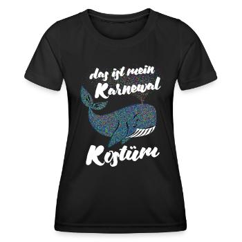Fastnacht - Karneval - Karnewal - Wortspiel - Frauen Funktions-T-Shirt - Schwarz - Vorne - AI Model Female 172 light (172cm)