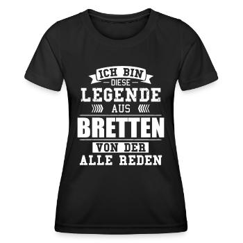 Stadt Bretten Deutschland Legende Spruch - Frauen Funktions-T-Shirt - Schwarz - Vorne - AI Model Female 172 light (172cm)